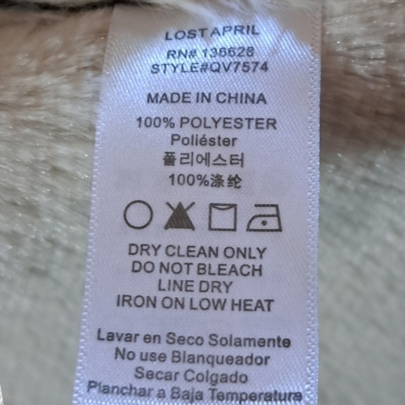 Anthropologie Lost April Faux Leather Fur Vest Size Small - Picture 4 of 6